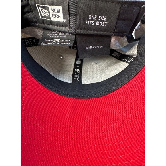Washington Nationals Baseball Wool Cap New Era Gray Red Velcro Adjustable Back - Picture 6 of 7